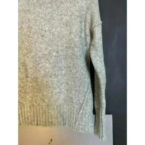 Adrienne Vittadini XS Gray Knit Wool Blend Women's Sweater Top Turtleneck‎ 75343 - Picture 2 of 7